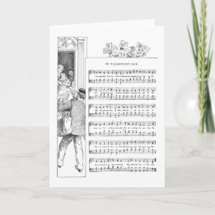 Valentijnse muziek en muziek feestdagen kaart