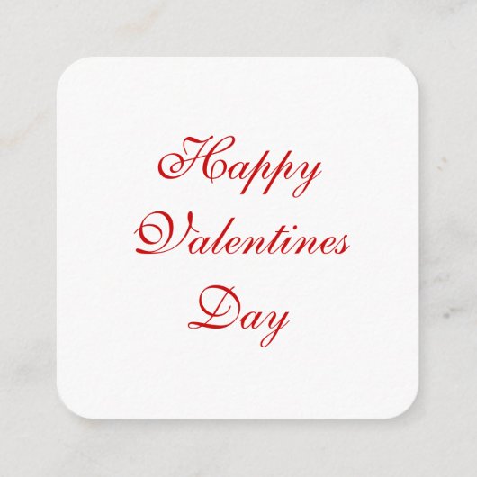 Valentijnse Notitiekaartje (Achterkant)