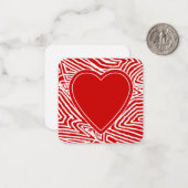 Valentijnse Notitiekaartje (Voorkant / Achterkant in situ)