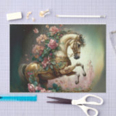 Valentijnse paarden tissuepapier (Craft)