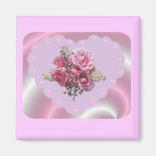 VALENTIJNSE PAARSE WERVELHART MAGNEET (Voorkant)