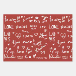 Valentijnse papierbladen van 19 x 29 inch, matte inpakpapier vel