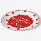 Valentijnse Papieren Bordje (Gekanteld)