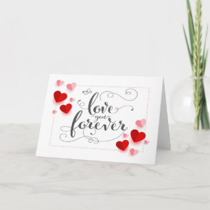 Valentijnse papierhart notitiekaartje