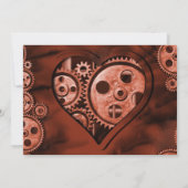 Valentijnse partij Steampunk Kaart (Achterkant)