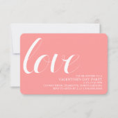 Valentijnse partij uitnodigt | Mod Pen Love Kaart (Voorkant)