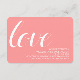 Valentijnse partij uitnodigt   Mod Pen Love Kaart