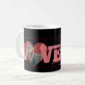 Valentijnse persoonlijke foto Custom Love U Foreve Koffiemok (Voorkant links)
