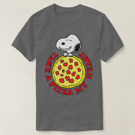 Valentijnse pinda's maken een Pizza T-shirt (Design voorkant)