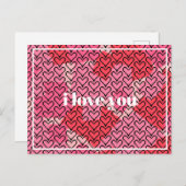 Valentijnse pixels hart briefkaart (Voorkant / Achterkant)