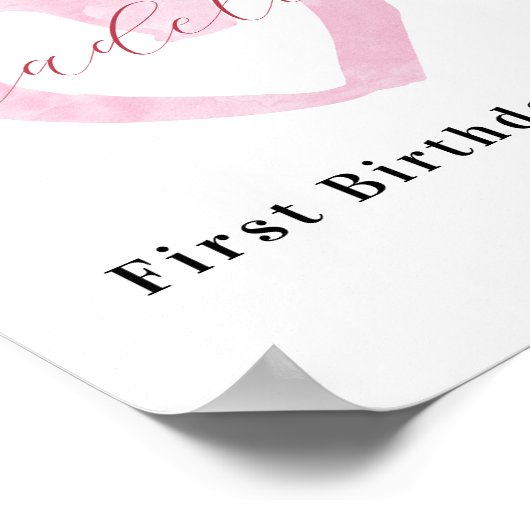 Valentijnse Poster van het het Welkomstteken van d (Hoek)