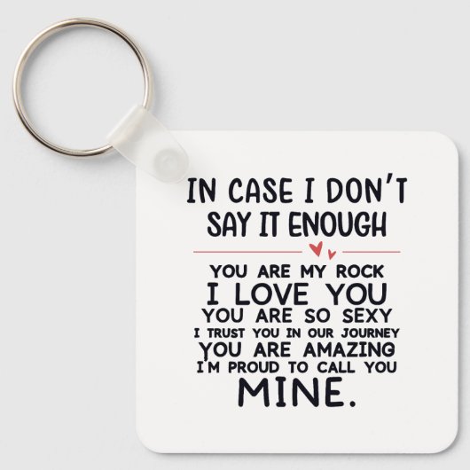 Valentijnse prijsopgave sleutelhanger (Voorkant)