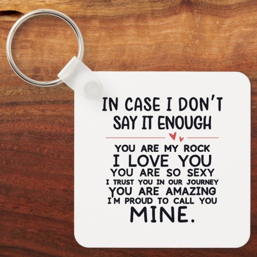 Valentijnse prijsopgave sleutelhanger (Voorkant)