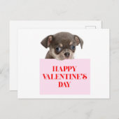 Valentijnse puppy Kaart (Voorkant / Achterkant)