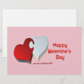 Valentijnse Puzzle Briefpapier (Voorkant / Achterkant)