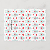 Valentijnse robotklasse feestdagenkaart (Achterkant)