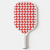 VALENTIJNSE RODE EN WITTE HARTS VALENTIJN PICKLEBALL PADDLE (Achterkant)