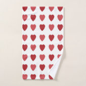 Valentijnse Rode Harten Valentijnse Bad Handdoek (Handdoek)