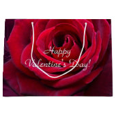 valentijnse rode roos groot cadeauzakje (Voorkant)