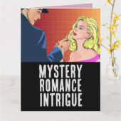 VALENTIJNSE ROMANCE MYSTERY INTRIGUE! BIG-KAART KAART (Gele Bloem)