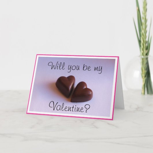 Valentijnse Romantische Chocolade Harten Elke Teks Feestdagen Kaart (Voorkant)