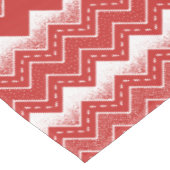 Valentijnse Rood & Wit Chevron Patroon Tafelkleed (Gekanteld)