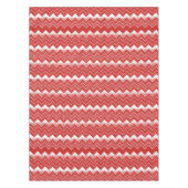 Valentijnse Rood & Wit Chevron Patroon Tafelkleed (Voorkant)
