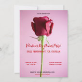 Valentijnse roodroze feestdag kaart (Voorkant)