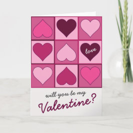 Valentijnse Roze Grafische Harten Omhoog Elke Teks Feestdagen Kaart