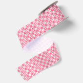 Valentijnse roze hartpatroon Satijnen Lint (Achterkant)