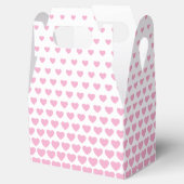 Valentijnse Roze Hartvormpatroon Bedankdoosjes (Geopend)