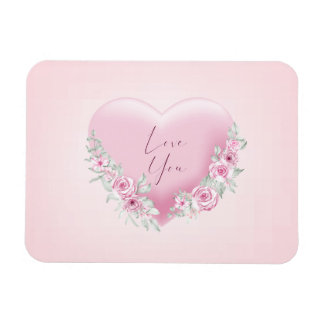 Valentijnse  Roze Heart Magneet