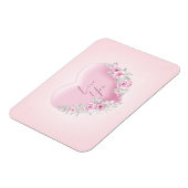 Valentijnse  Roze Heart Magneet (Linkerzijde)