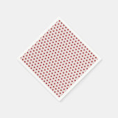 Valentijnse  roze rood hartenpatroon servet (Hoek)