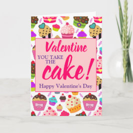 Valentijnse roze U neemt de Cake Kaart