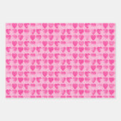 Valentijnse roze waterverf was met hart inpakpapier vel (Voorkant)