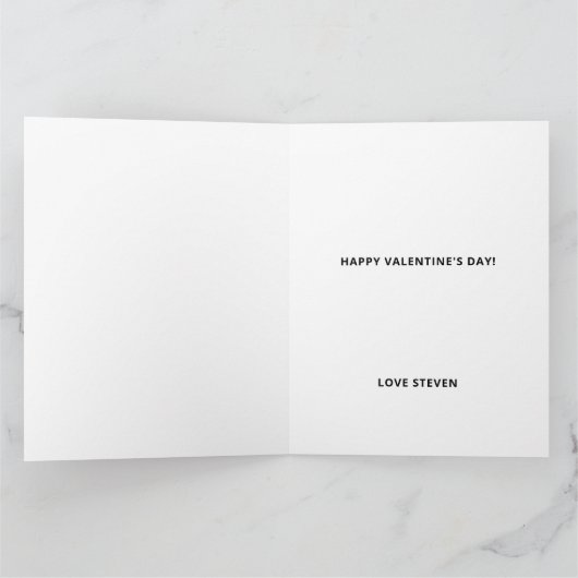 Valentijnse Rozen lijken rood Vriendin Kaart (Binnen)