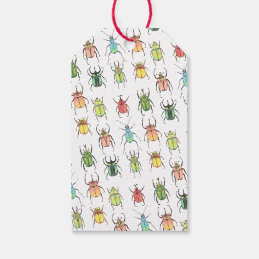 Valentijnse ruggen en kuisjes cadeaulabel (Achterkant)