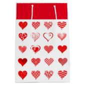 Valentijnse rugzak voor harten medium cadeauzakje (Achterkant)