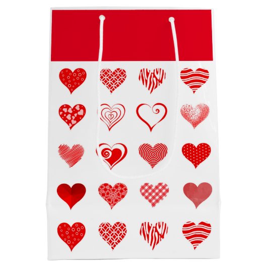 Valentijnse rugzak voor harten medium cadeauzakje (Achterkant)