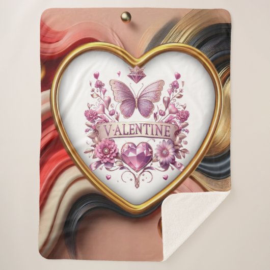 Valentijnse Sherpa Deken (Voorkant)