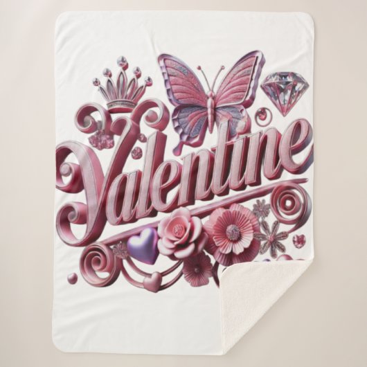 Valentijnse Sherpa Deken (Voorkant)