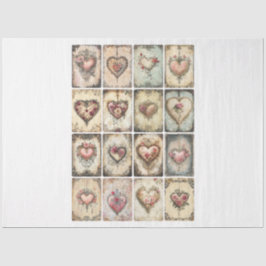 Valentijnse sieraden maker harten tissuepapier