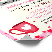 Valentijnse sjabloon van winkelevenement poster (Hoek)