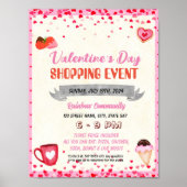 Valentijnse sjabloon van winkelevenement poster (Voorkant)