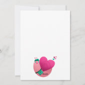 Valentijnse slak feestdagenkaart (Achterkant)