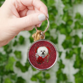 Valentijnse - Sleutel tot mijn hart - Bichon Fris Sleutelhanger (Hand)