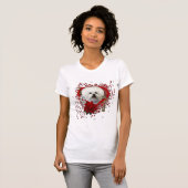 Valentijnse  - Sleutel tot mijn hart - Bichon Fris T-shirt (Voorkant volledig)
