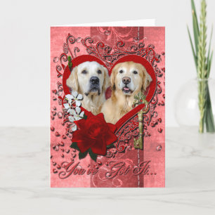 Valentijnse - Sleutel tot Mijn Hart - Goldens - C Feestdagen Kaart