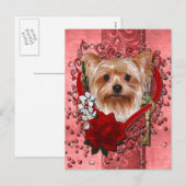 Valentijnse - Sleutel tot Mijn Hart - Yorkshire T Feestdagenkaart (Voorkant / Achterkant)